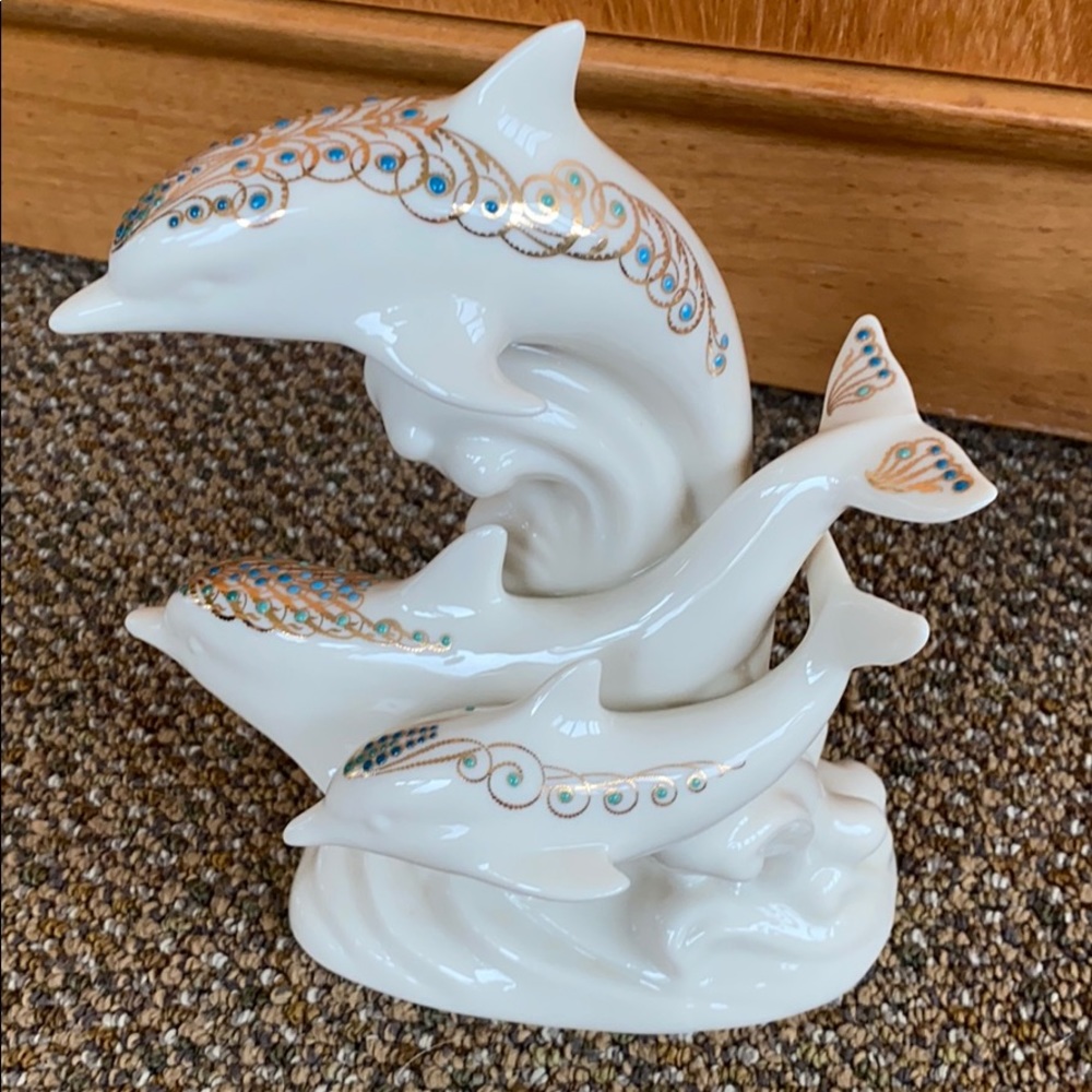 Lenox Three Dolphin Figurine